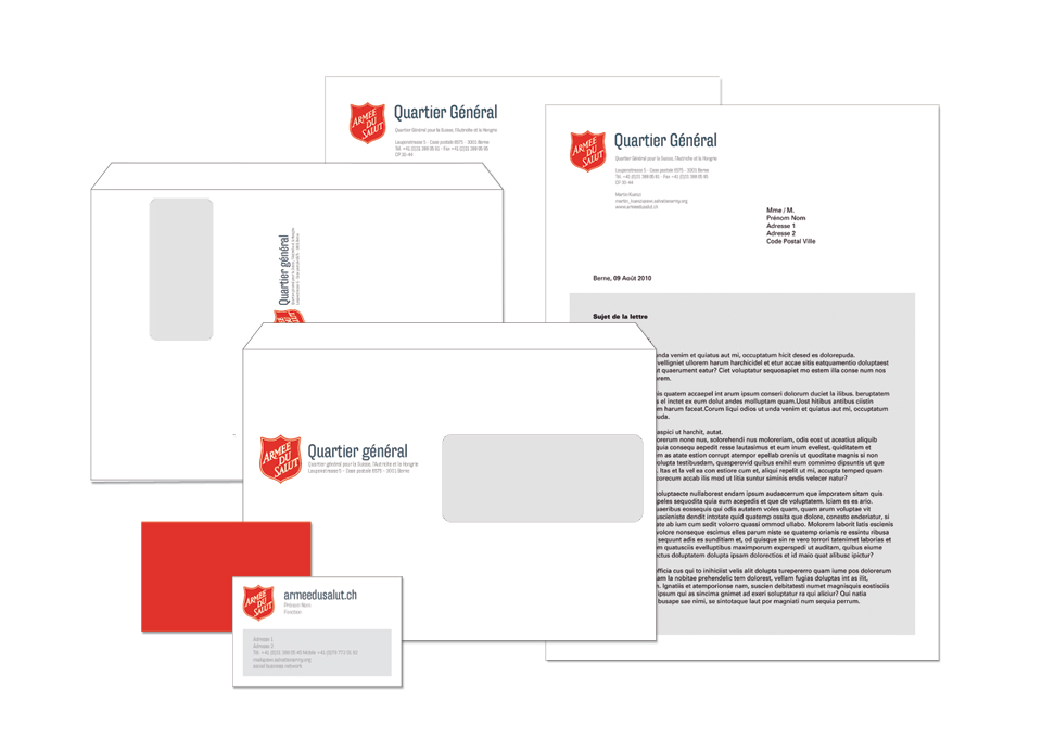 Logo sur divers supports papier