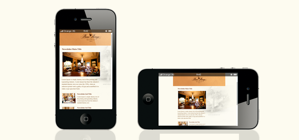 Newsletter 10 Visuel de la newsletter sur smartphone