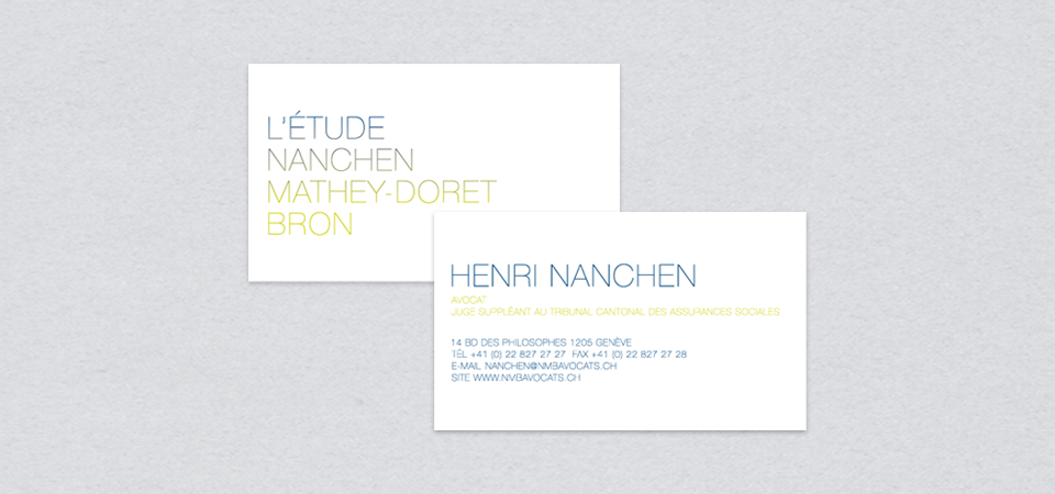 Corporate Identity - L'Etude 5 business cards