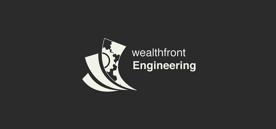 Logo & Blog 2 logo wealthfront en noir et blanc