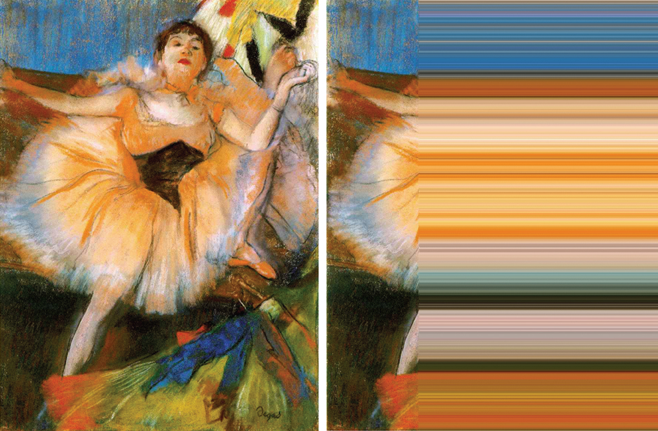 Palette de couleurs et source pour les éléments de communication print