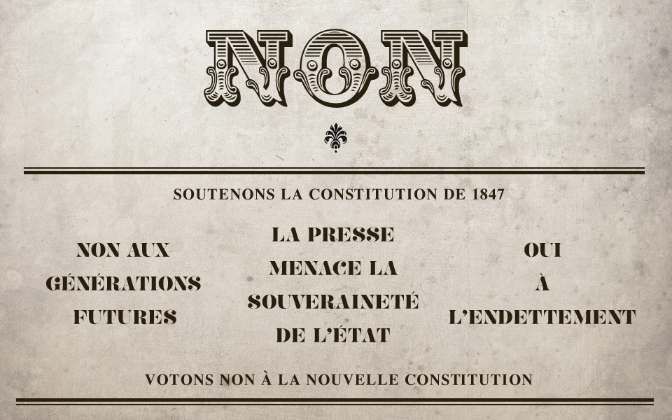 Guérilla marketing - Constitution genevoise 12 Flyers de la manifestation