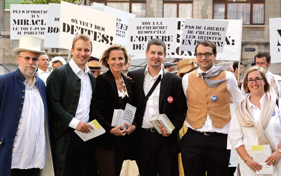 Guérilla marketing - Constitution genevoise 15 Photo des mandataires