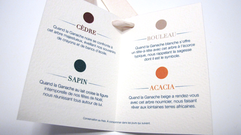 Cadeau d'entreprise 3 Détail de la carte de voeux du cadeau d'entreprise