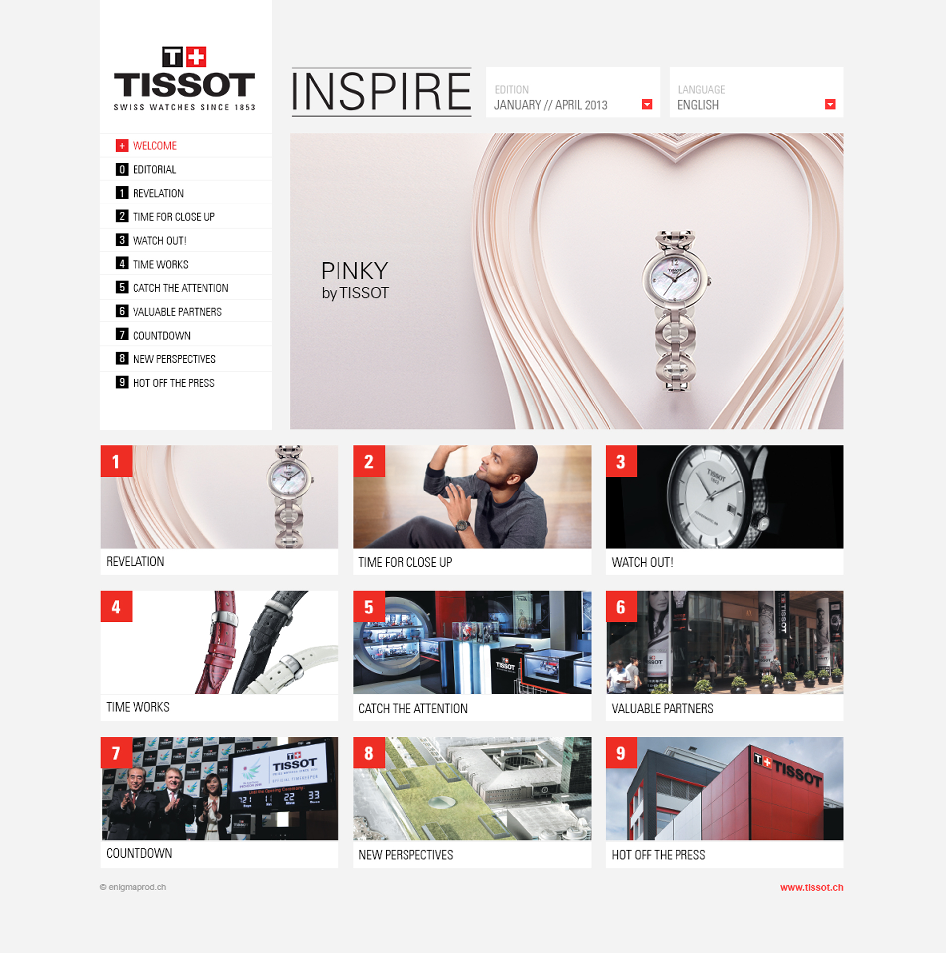 visuel de la home du magazine en ligne