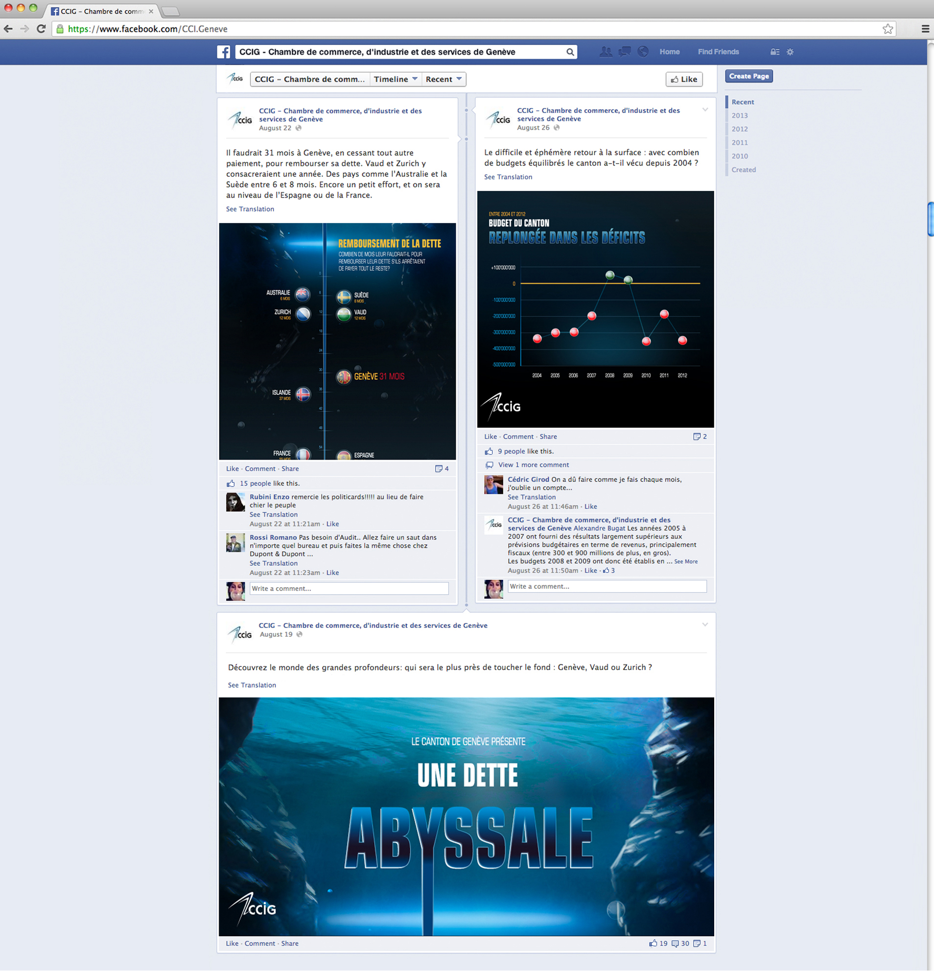Visuel de l'infographie Dette Abyssale sur Facebook
