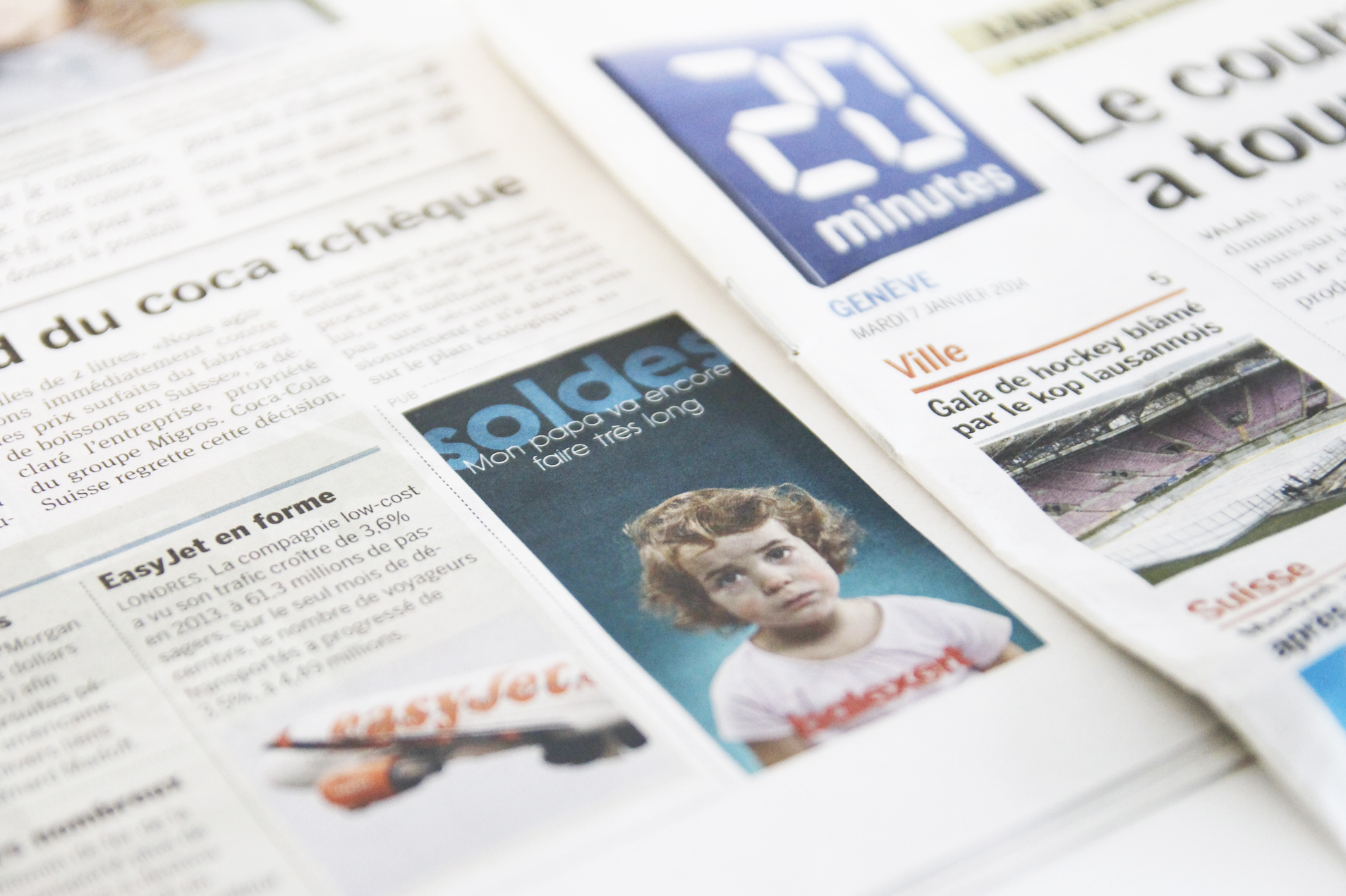 Balexert lance ses soldes de janvier en fanfare 14 Encart publicitaire dans le 20 minutes version 3