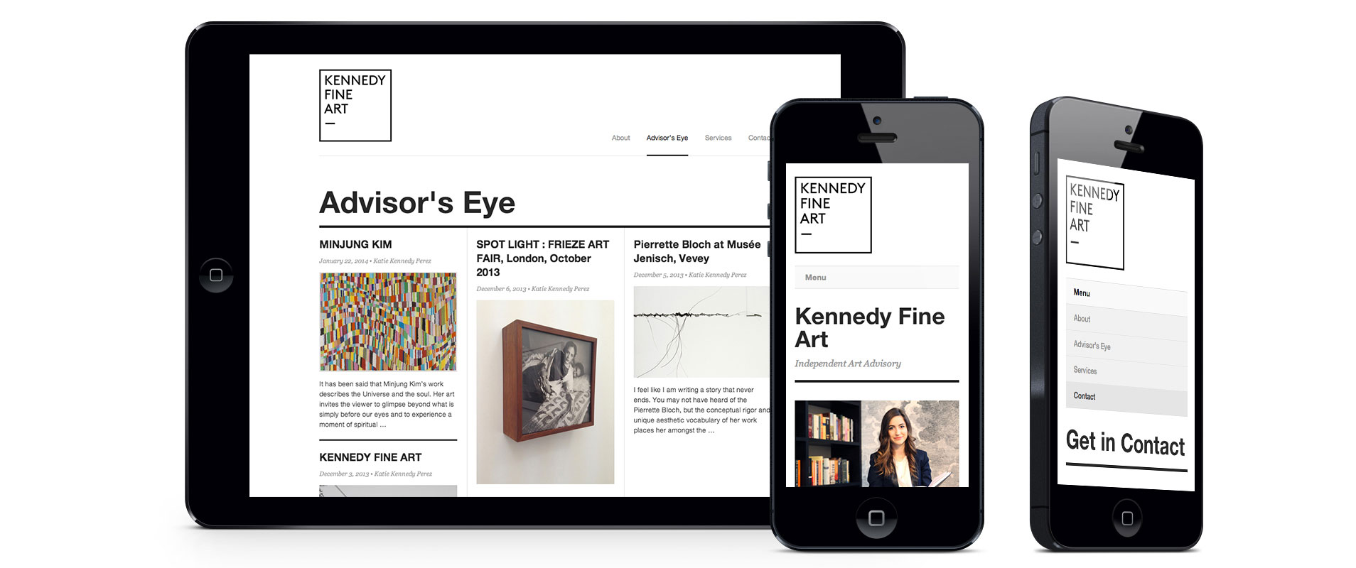 visuel du site internet en responsive
