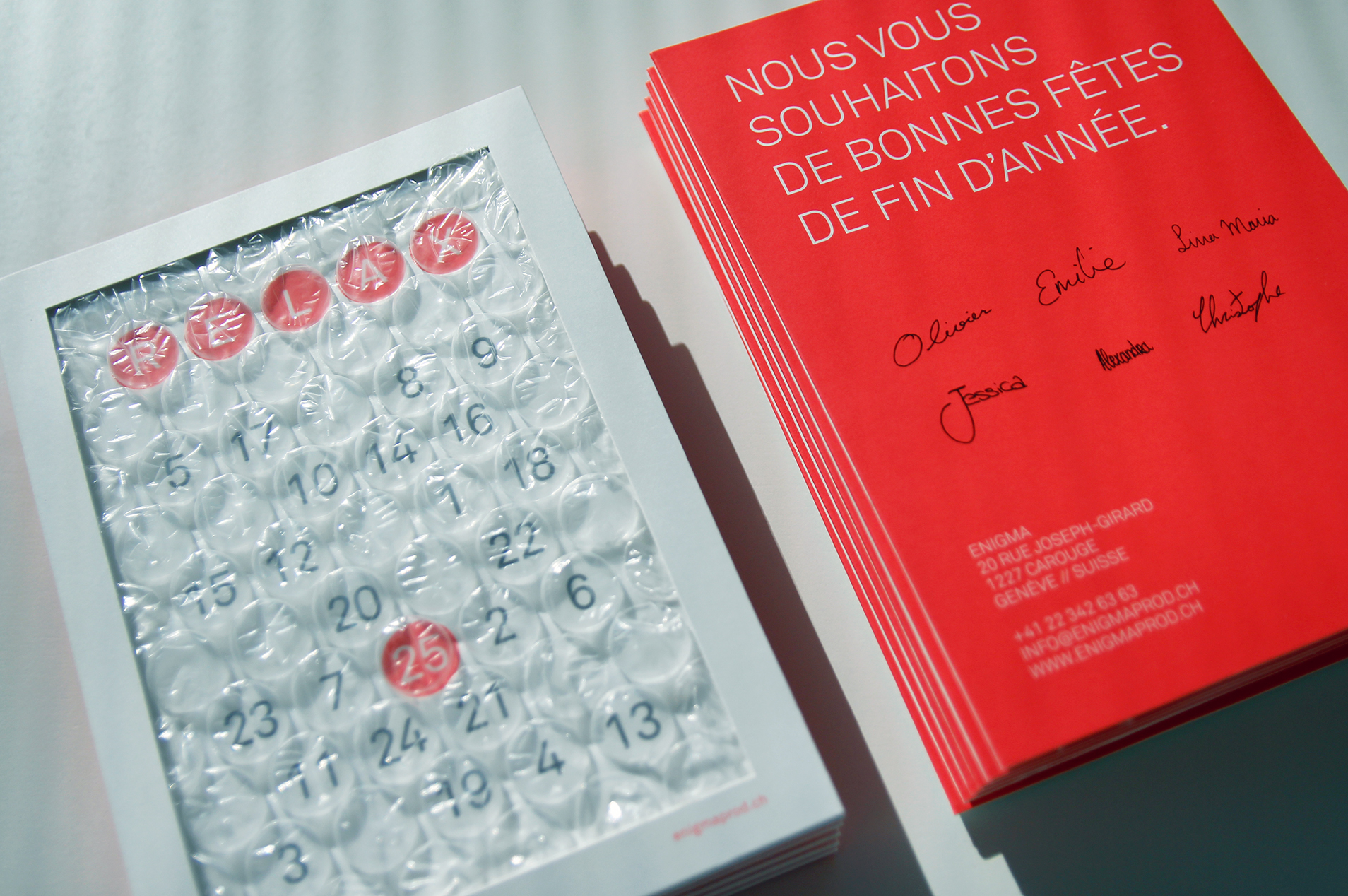Le recto-verso du cadeau de fin d'année