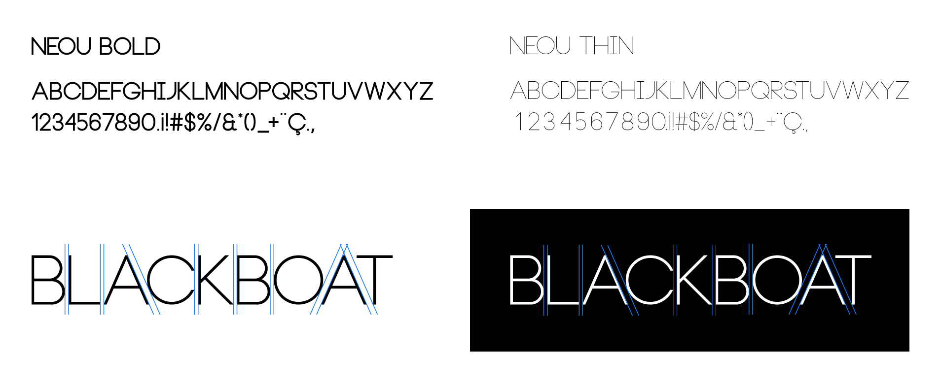 Repenser l'identité visuelle de Blackboat 1 typographie et logo de Blackboat selon la nouvelle identité visuelle