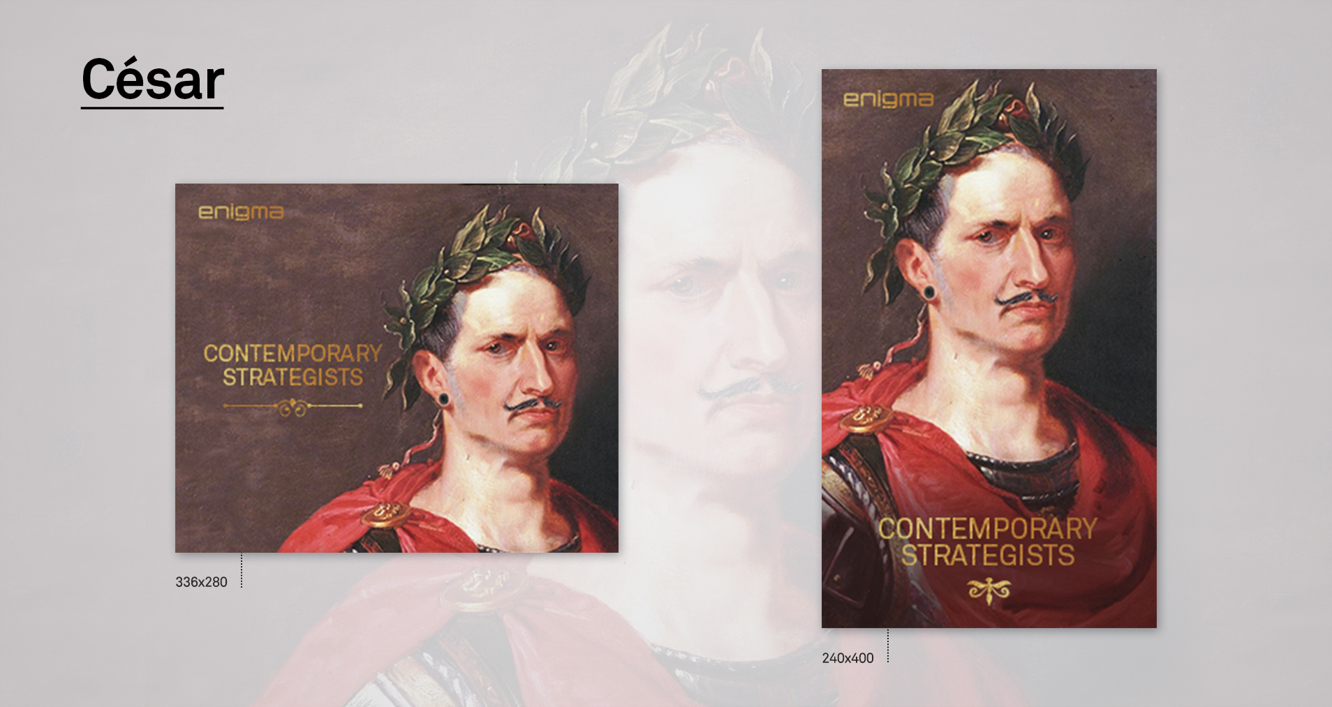Bannières internet: Napoléon, Jules César, Sun Tzu rebrandés 2 Bannière internet sur Jules César