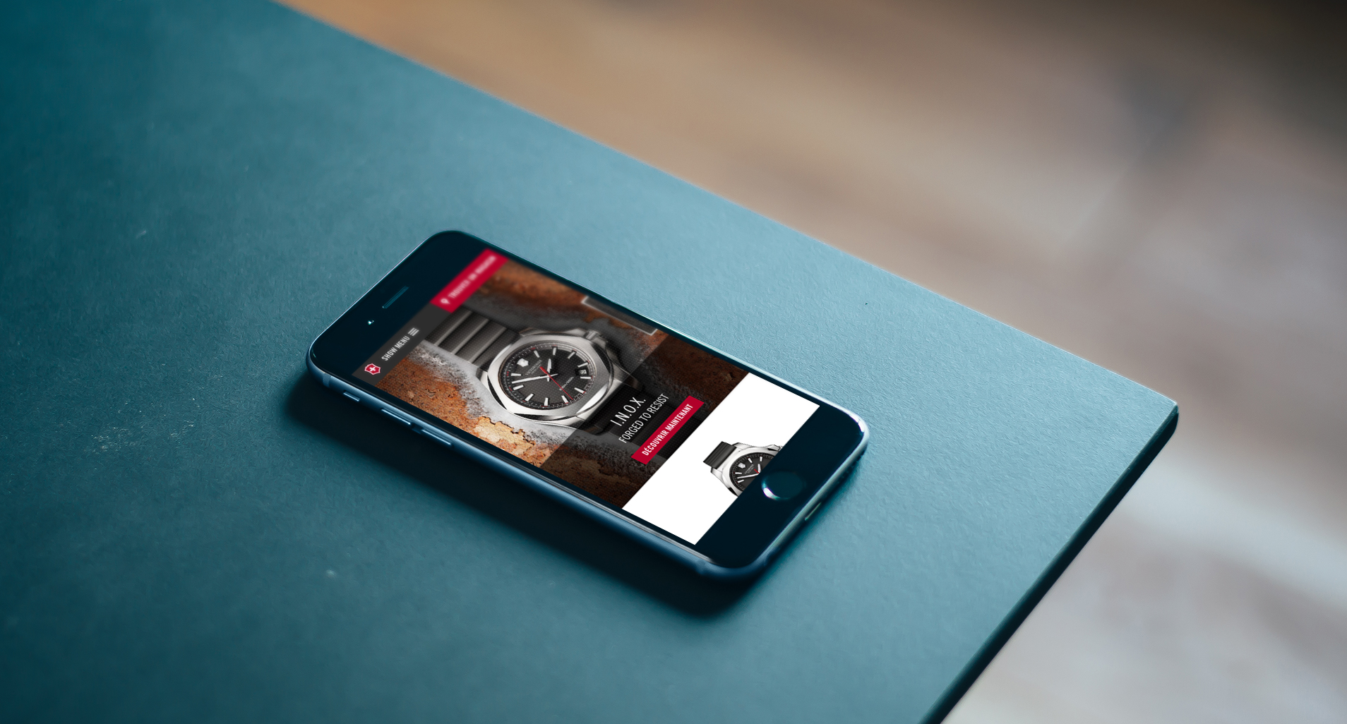 Campagne Experience I.N.O.X. 3 Visuel du site internet sur mobile