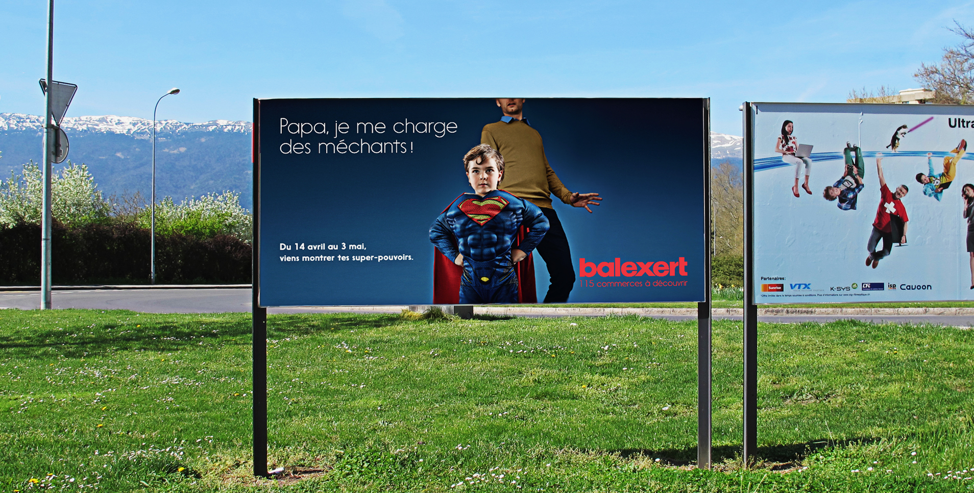 Campagne d'affichage 6 Visuel d'une affiche à l'extérieur