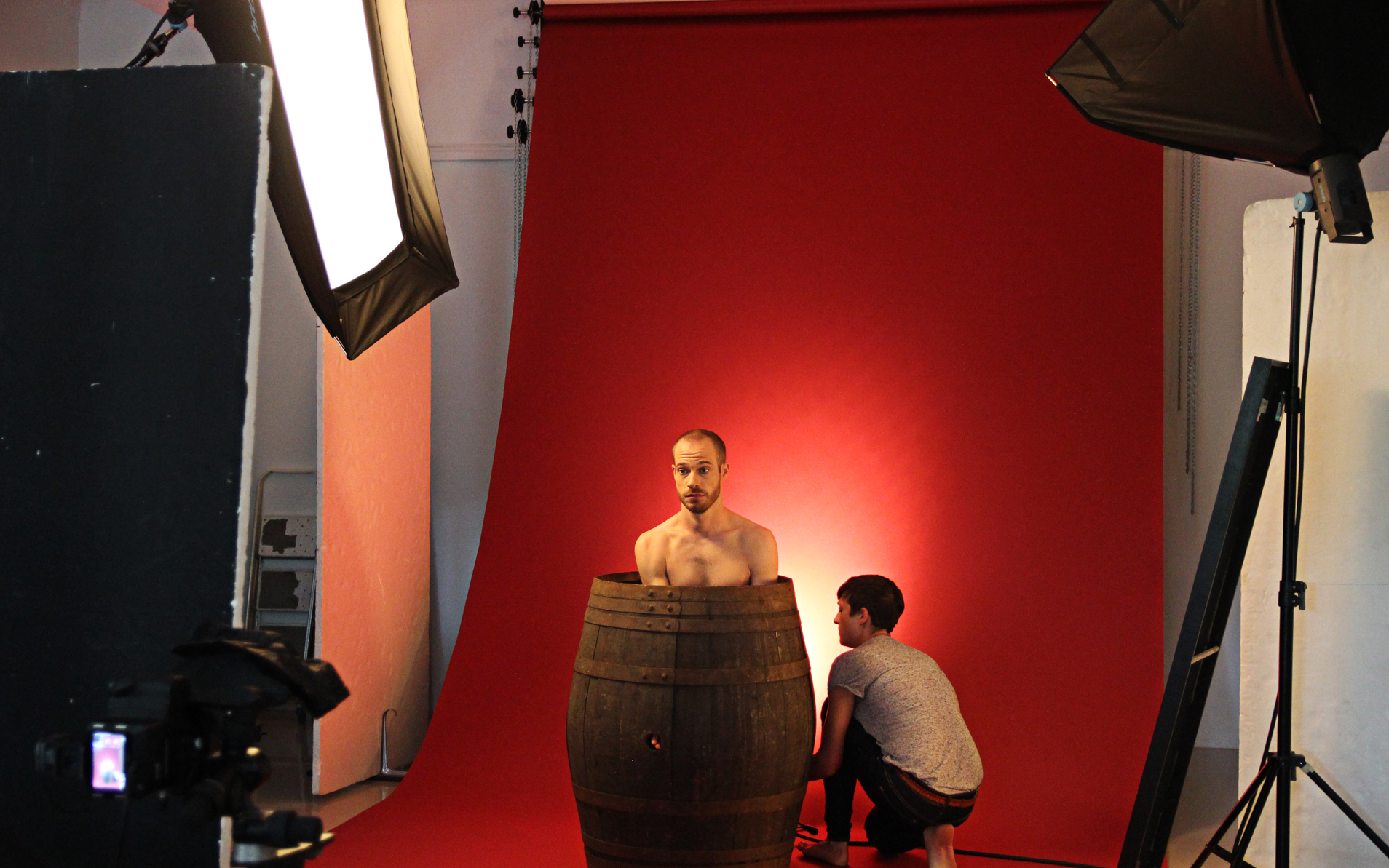 Campagne d'affichage 10 Mise en place pour le shooting photo