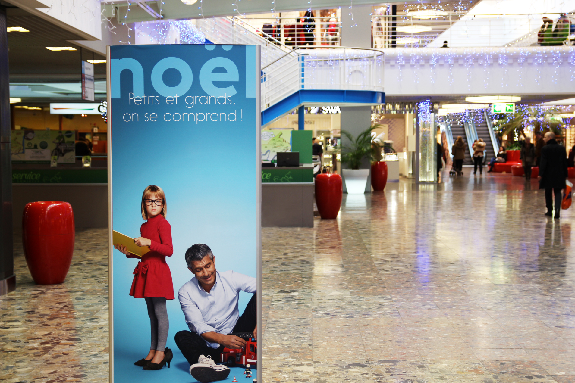 Campagne d'affichage 18 Visuel d'une affiche au centre commercial