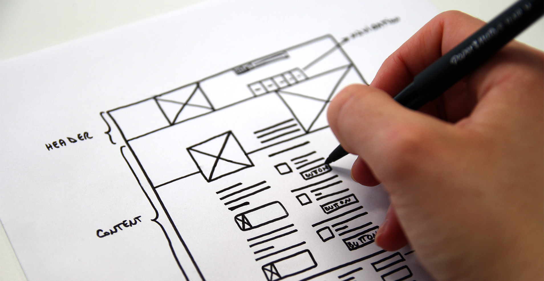 Wireframe du site internet Aptaclub