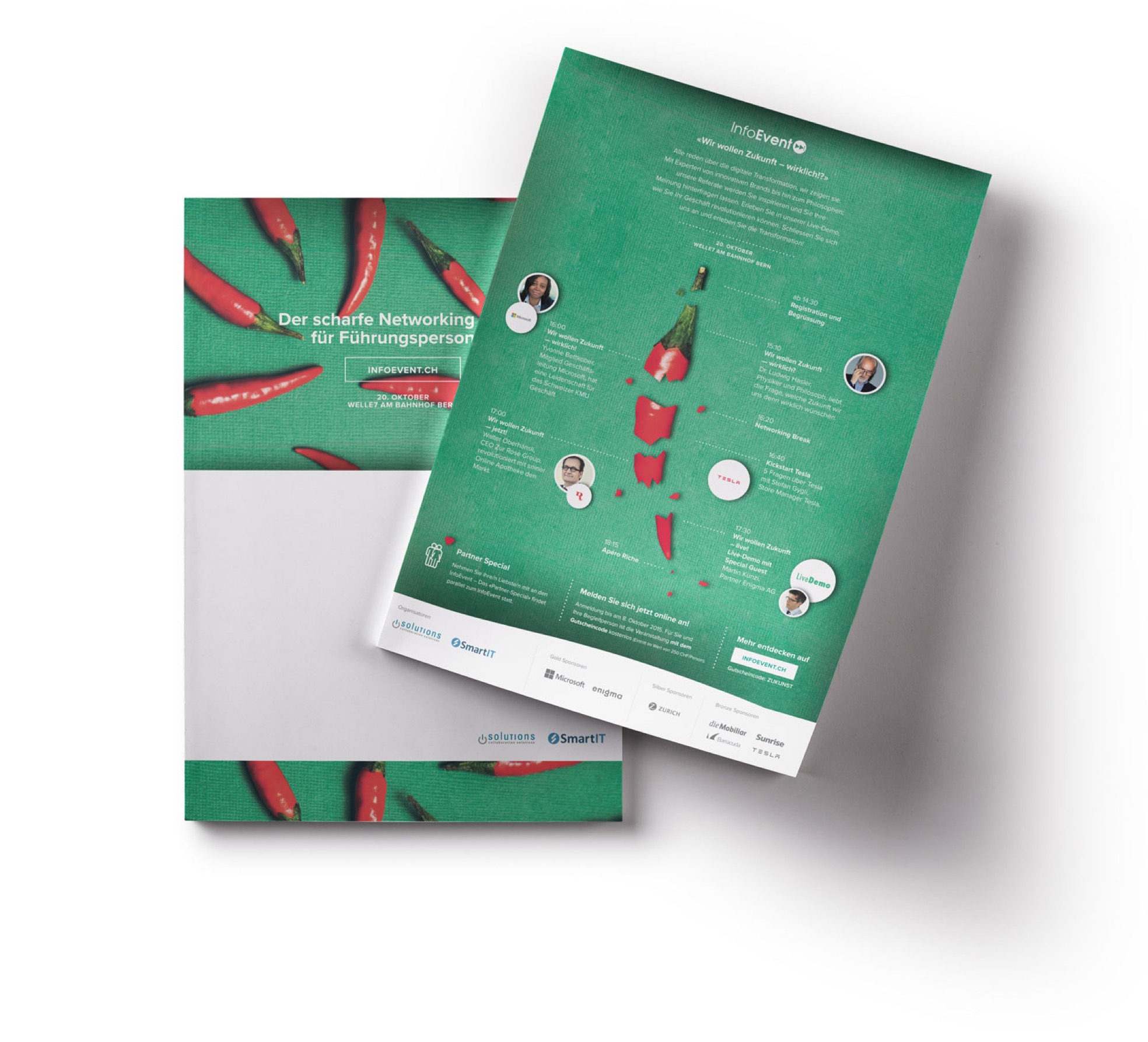 Pimenter le branding d’un événement de networking IT 2 Isolutions Infoevent, brochure