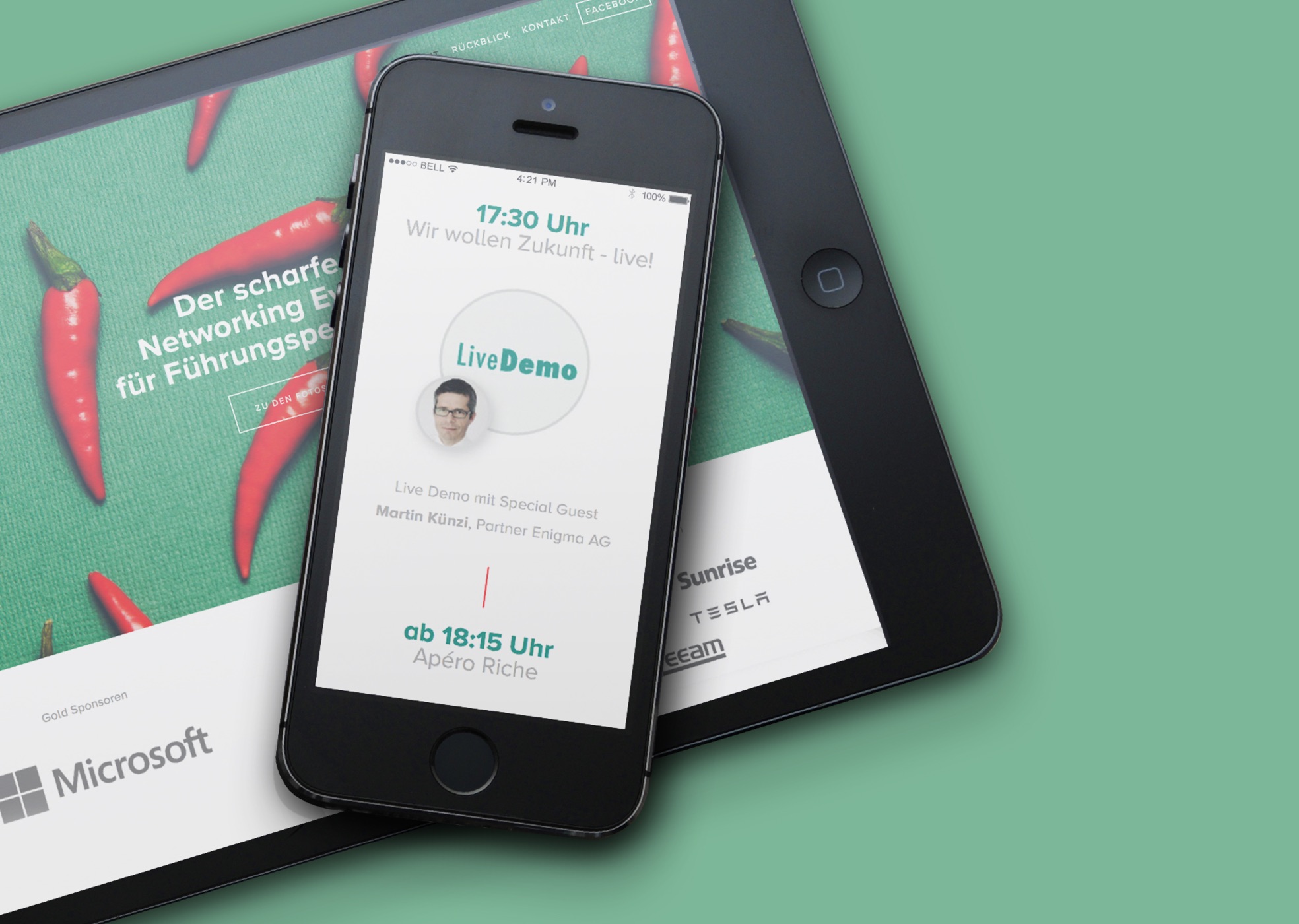 Pimenter le branding d’un événement de networking IT 7 Isolutions Infoevent, Smartphone, Tablet