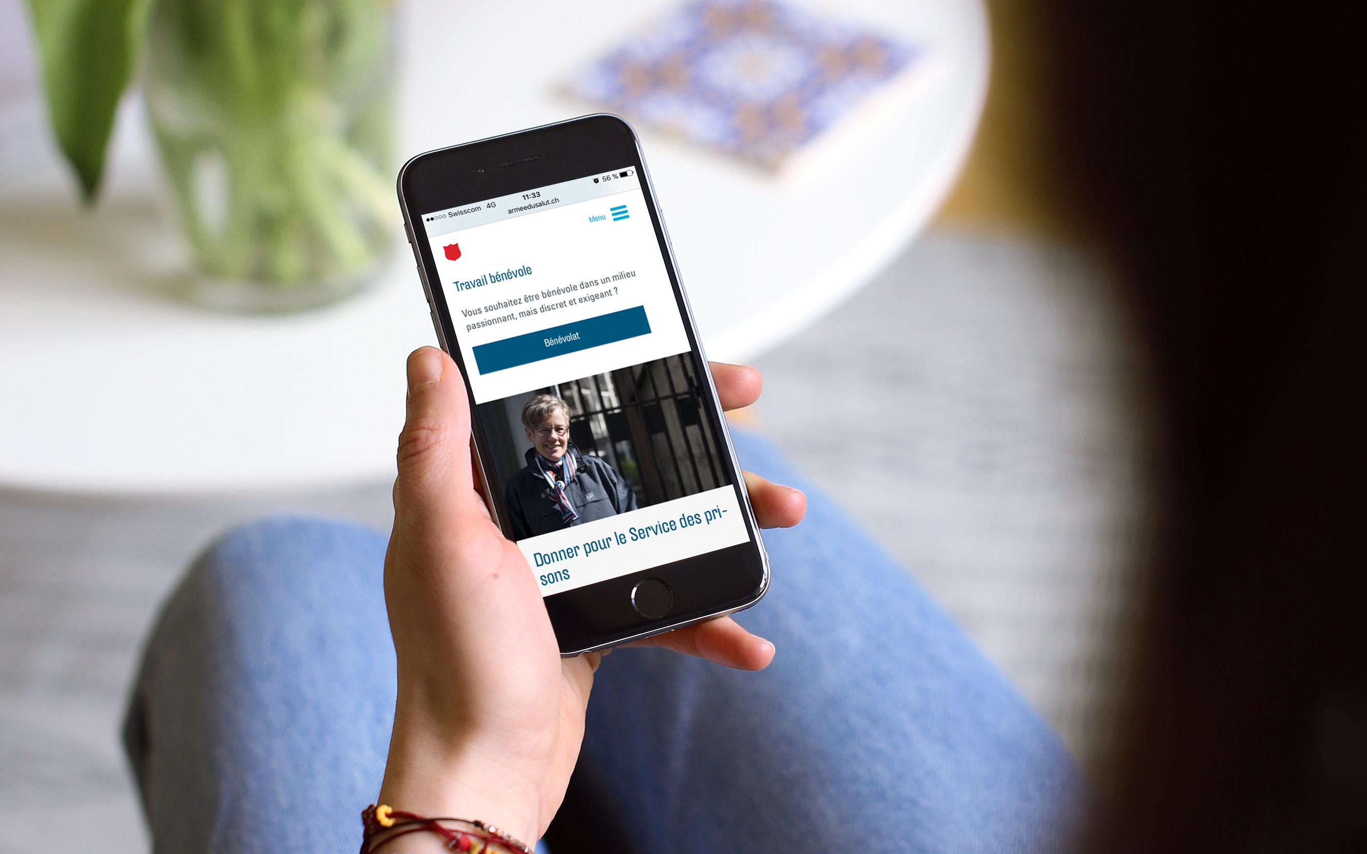 Armée du Salut: un site web basé sur la recherche utilisateur pour une organisation non gouvernementale 9 HA mobile 2