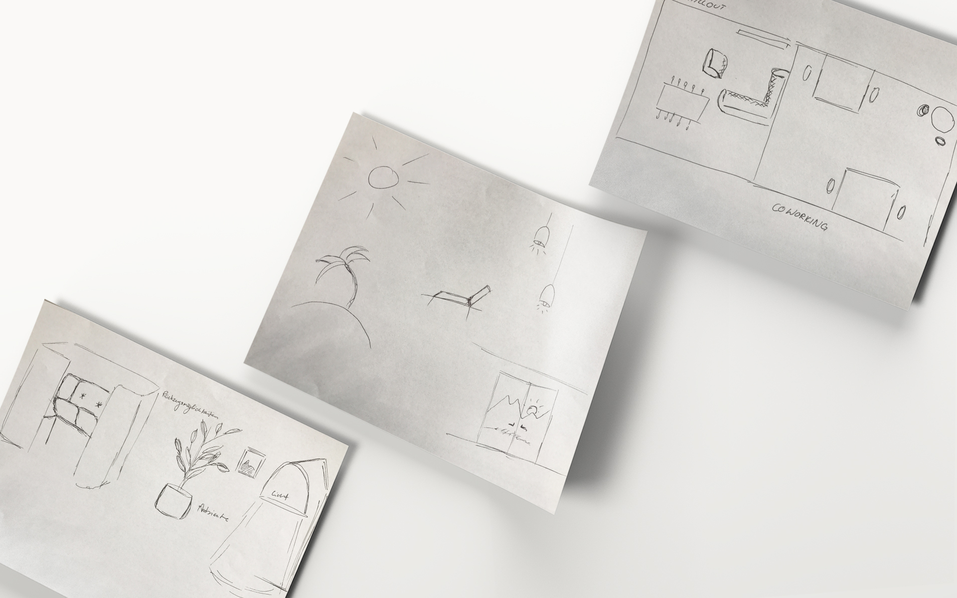 Espaces de travail centrés sur l’humain 3 isolutions PostParc Better Spaces Case Study Dreams Skizzen 2