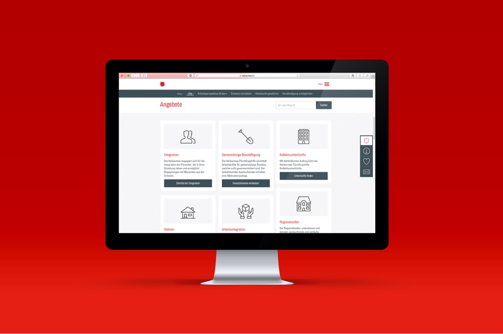 Modular Website Heilsarmee