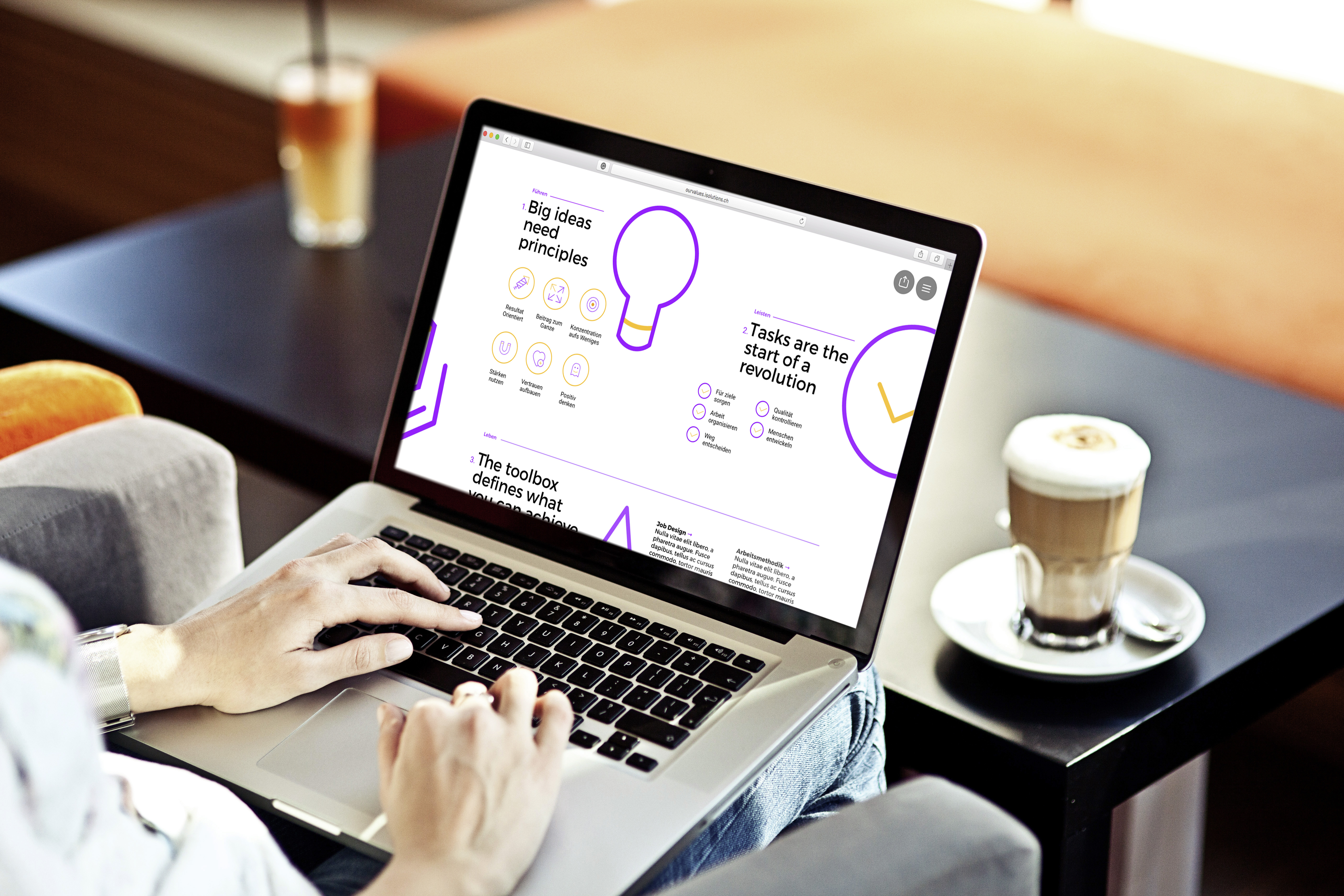 Digital Manuel sur la culture du management 3 macbook