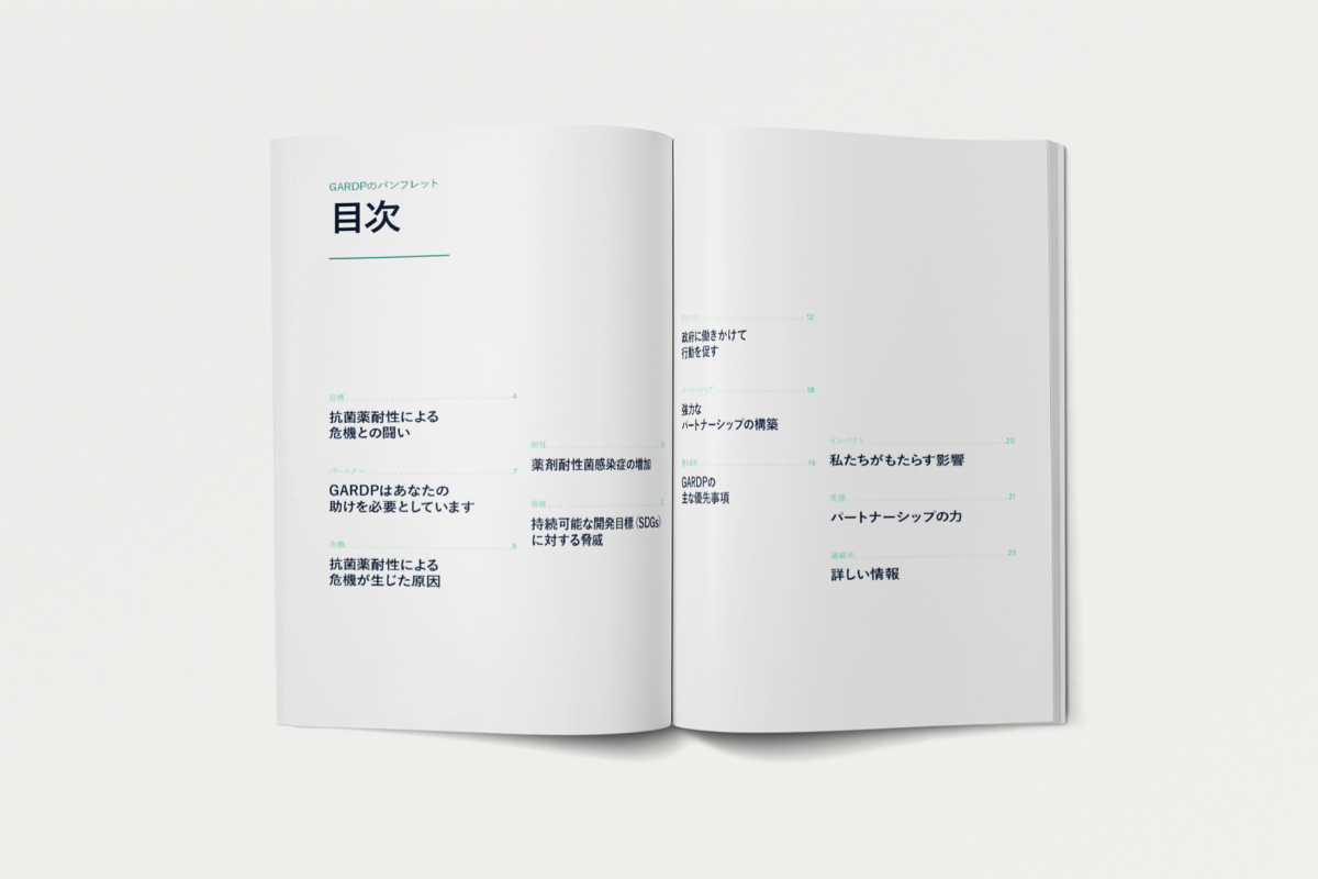 Rebranding & nouveau positionnement d'une ONG 13 gardp-brochure-japanese