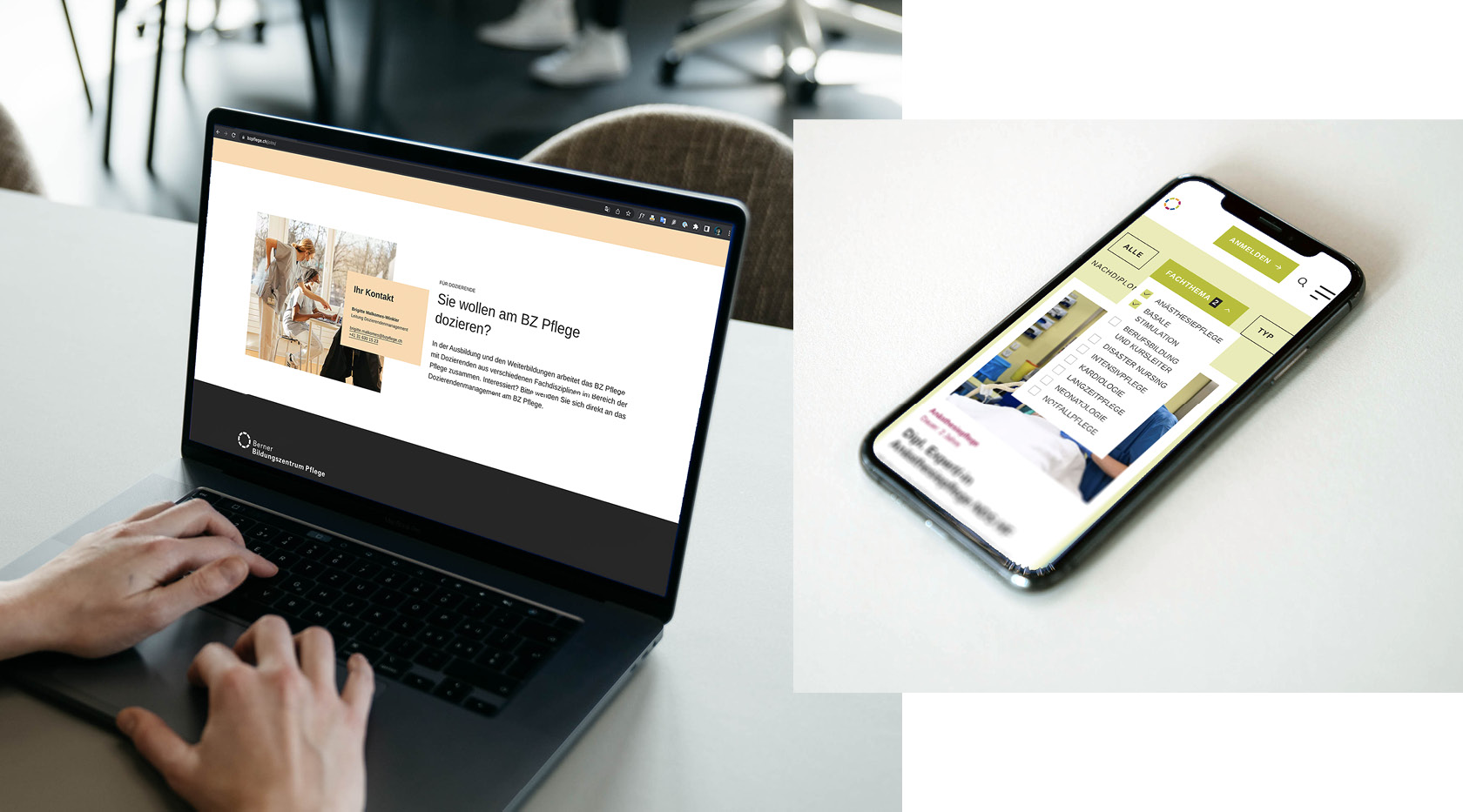 Transformation de l'expérience en ligne pour BZ Pflege 4 CaseStudy BZ Pflege enigma4
